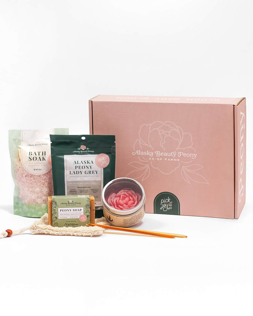 Pick Joy! Deluxe Self Care Gift Box – Alaska Beauty Peony Coop
