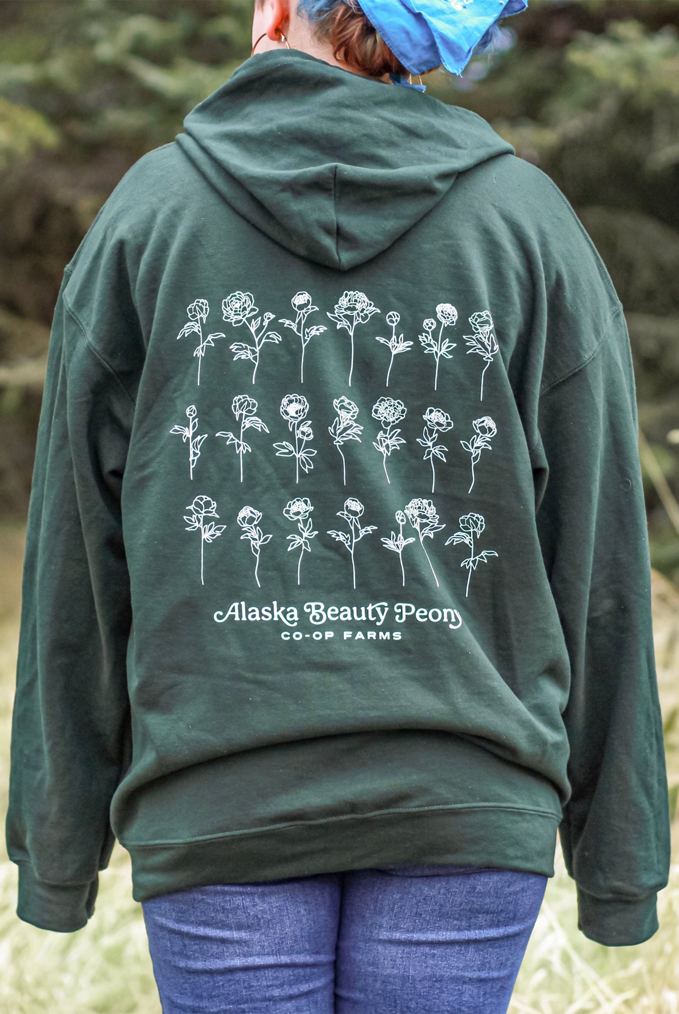 Pick Joy Zip Hoodie - Forest Green