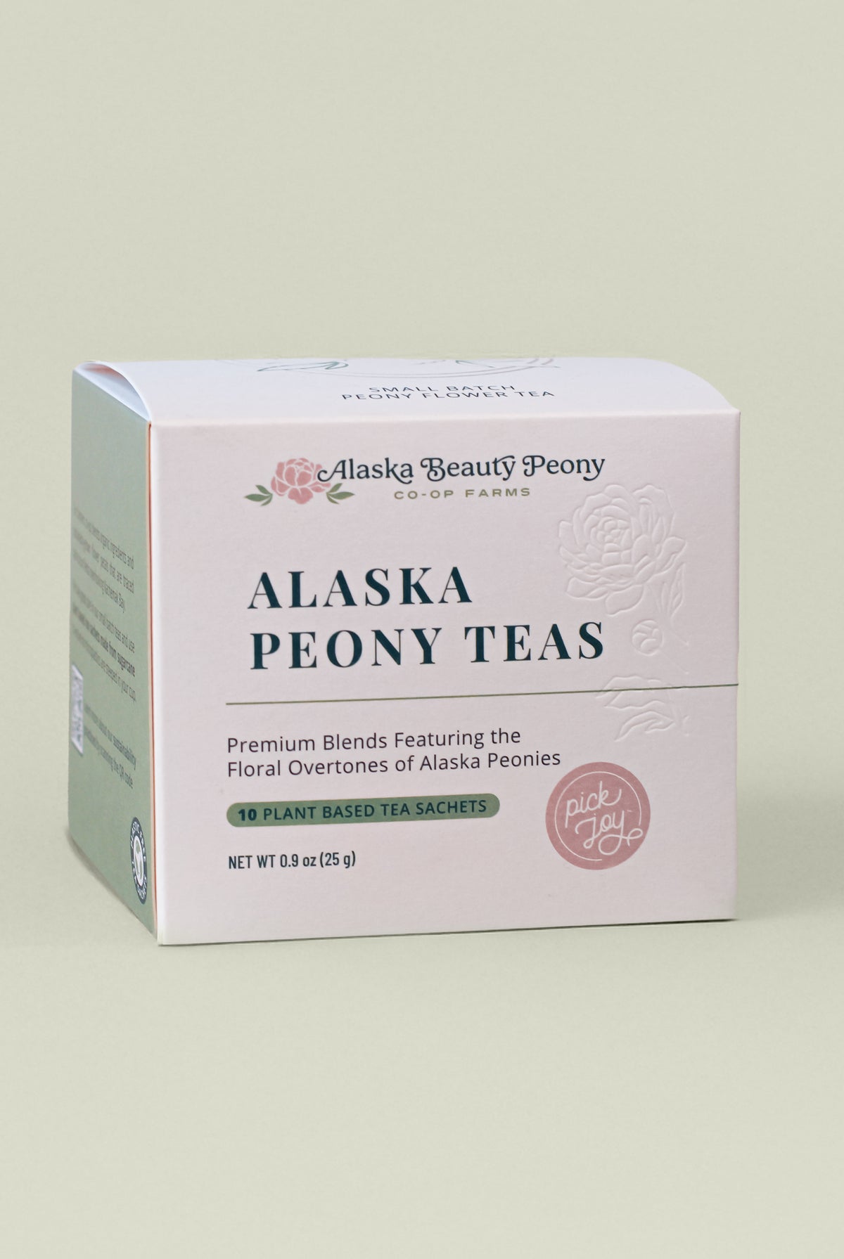 Alaska Peony Tea Sachet Box-Food & Drink-Alaska Beauty Peony Coop-An Equal Amount of Both Teas-10-Alaska Beauty Peony Coop