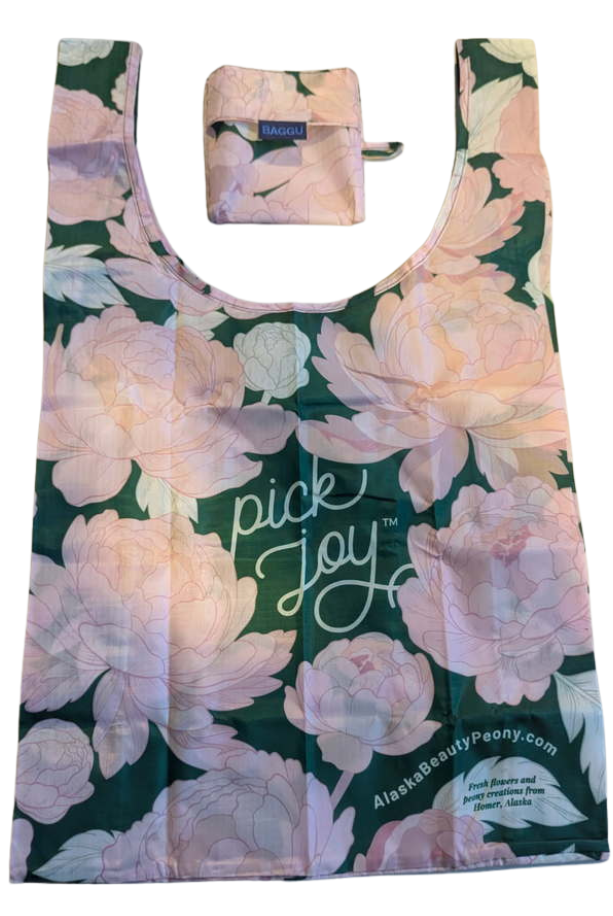 REUSABLE ‘PICK JOY’ BAGGU TOTE BAG-Apparel-Alaska Beauty Peony Coop-Alaska Beauty Peony Coop