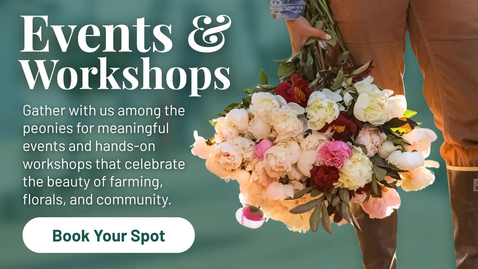 Events & Workshops | Book Your Spot | Alaska Beauty Peony Cooperative | Homer, AK