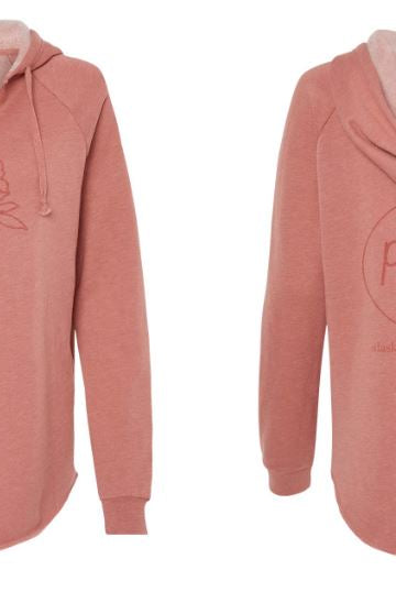 Pick Joy Pullover Hoodie (Rose, Sage)-Apparel-Alaska Beauty Peony Coop-Dusty Rose-XS-Alaska Beauty Peony Coop