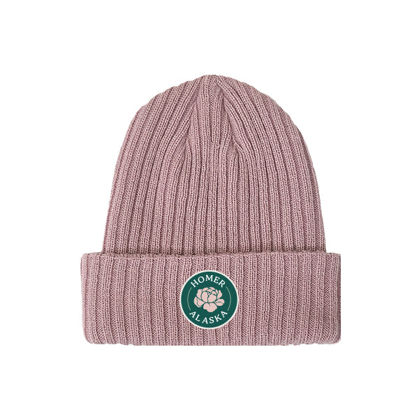 Peony Beanie-Apparel-Alaska Beauty Peony Coop-Wood Rose-Alaska Beauty Peony Coop
