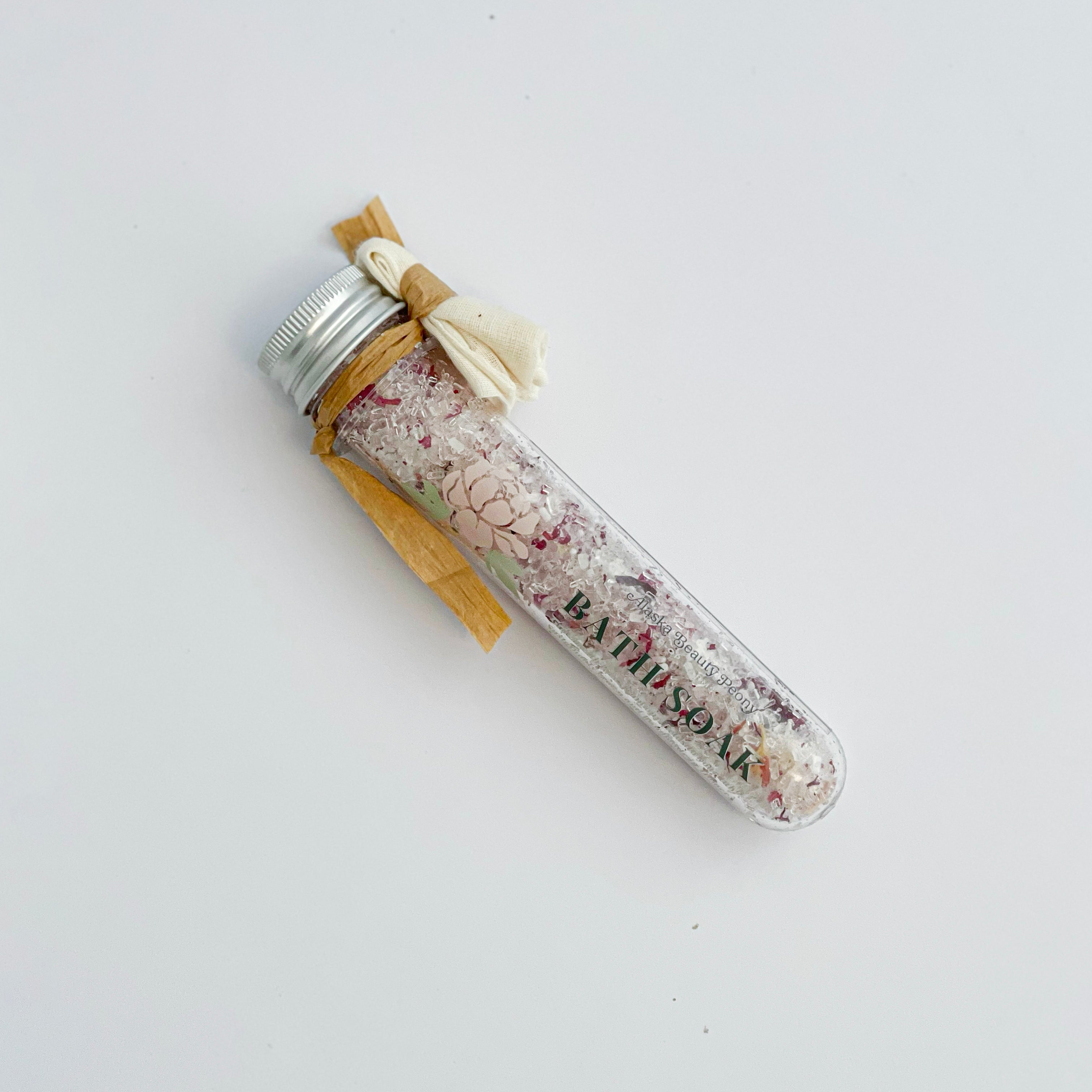 Peony Bath Soak Travel Size - 1.5 oz-Bath & Body-Alaska Beauty Peony Coop-Alaska Beauty Peony Coop