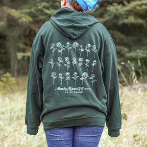 
                  
                    Load image into Gallery viewer, Pick Joy Zip Hoodie - Forest Green
                  
                