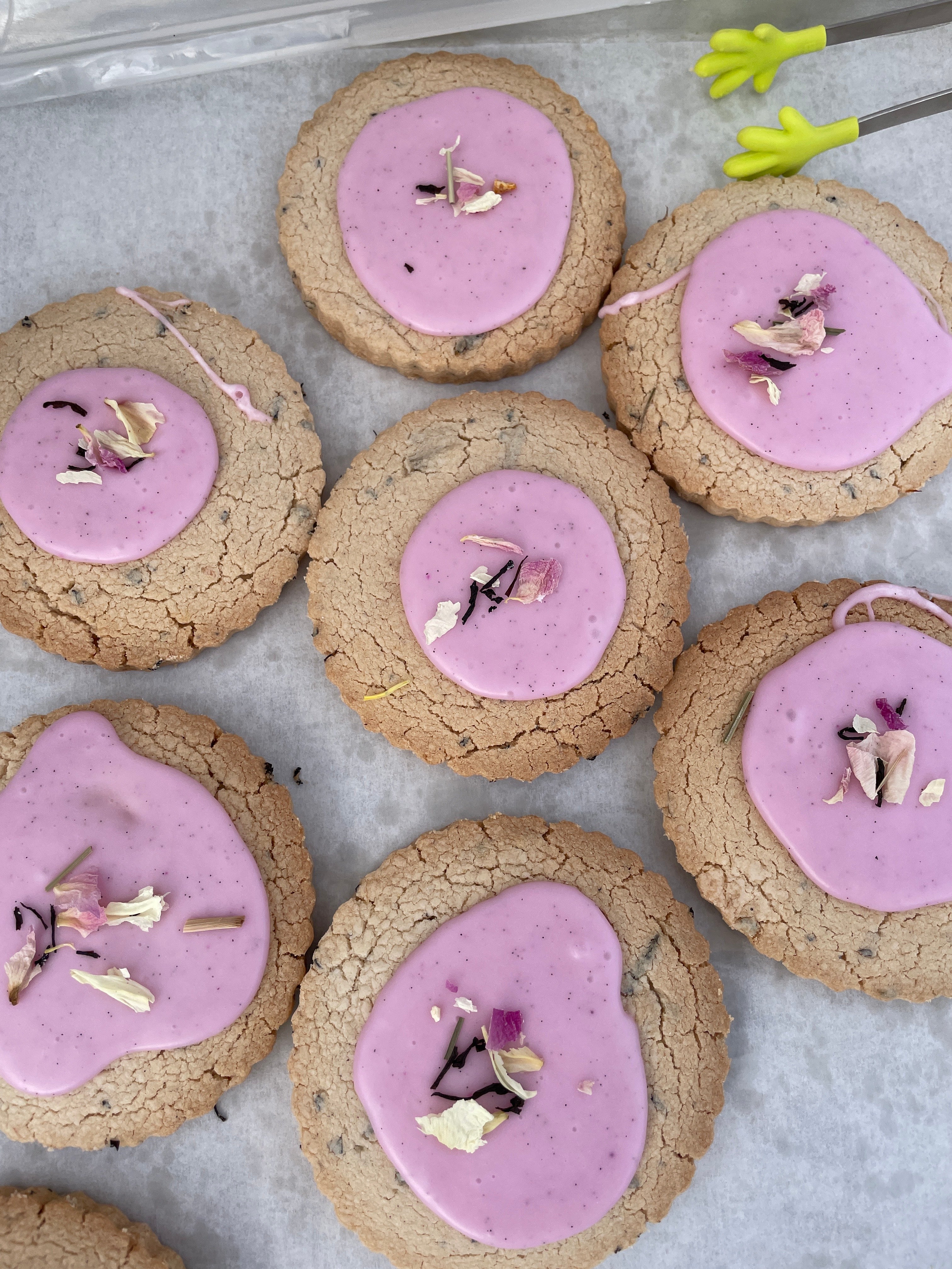 Peony shortbread cookie-Alaska Beauty Peony Coop-Alaska Beauty Peony Coop