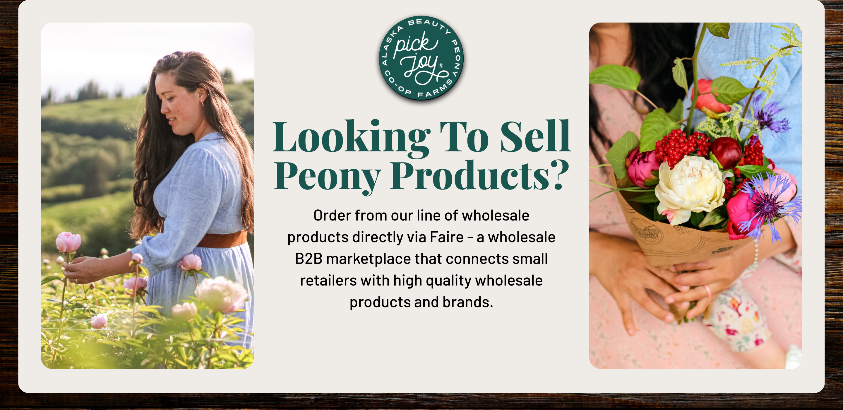 Looking to Sell Peony Products | Order from our line of wholesale products directly via Faire - a wholesale B2B marketplace that connects small retailers with high quality wholesale products and brands | Alaska Beauty Peony Cooperative | Homer, AK